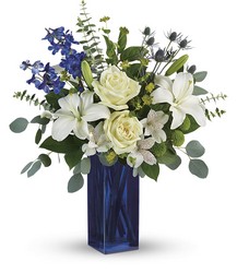 Calming Cobalt Bouquet from Mona's Floral Creations, local florist in Tampa, FL